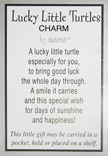 Ganz Lucky Little Turtle Charm with Story Card New Pocket Token - Image 3