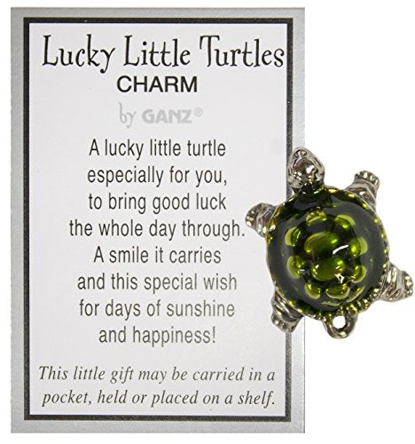 Ganz Lucky Little Turtle Charm with Story Card New Pocket Token - Image 5