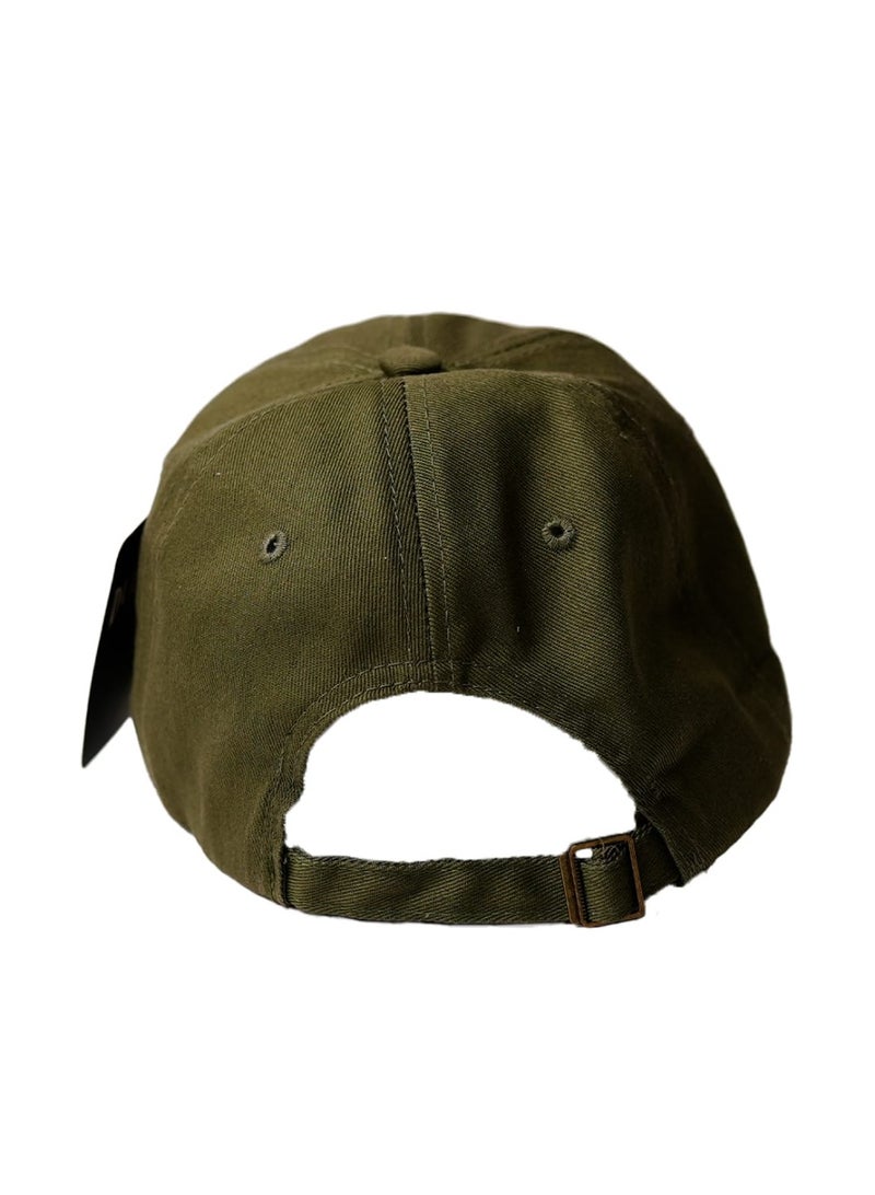 Dubshi Dubai Cap with Embroidery Olive - Image 2