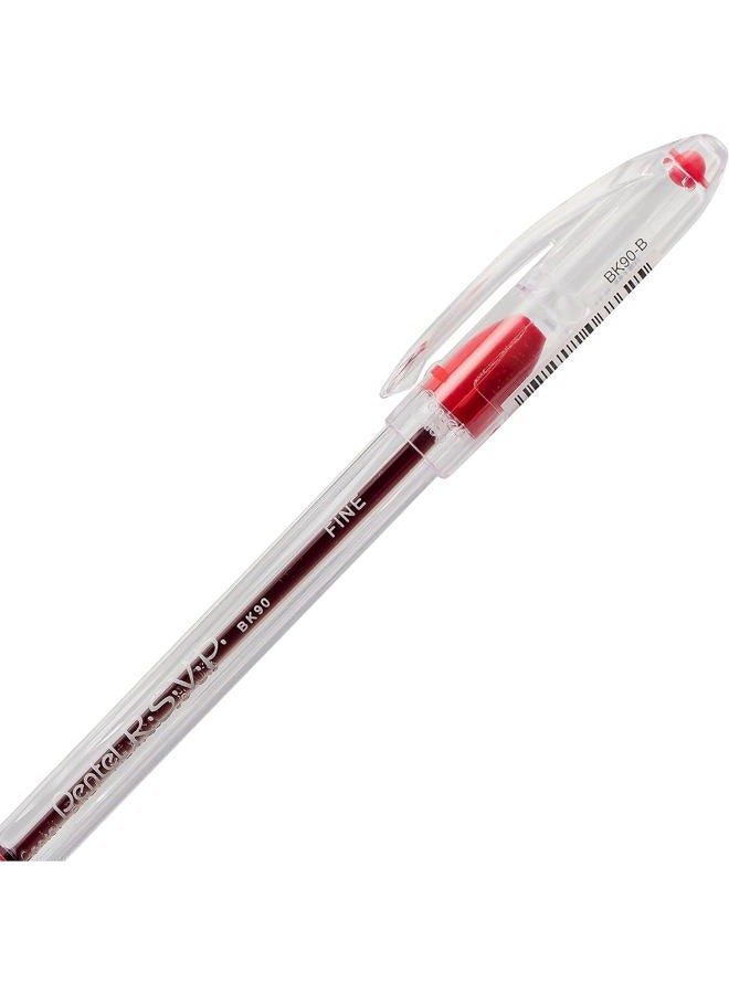 Pentel R.S.V.P. Ballpoint Pen - Fine Line, Pack of 5, Multi Color - Image 5