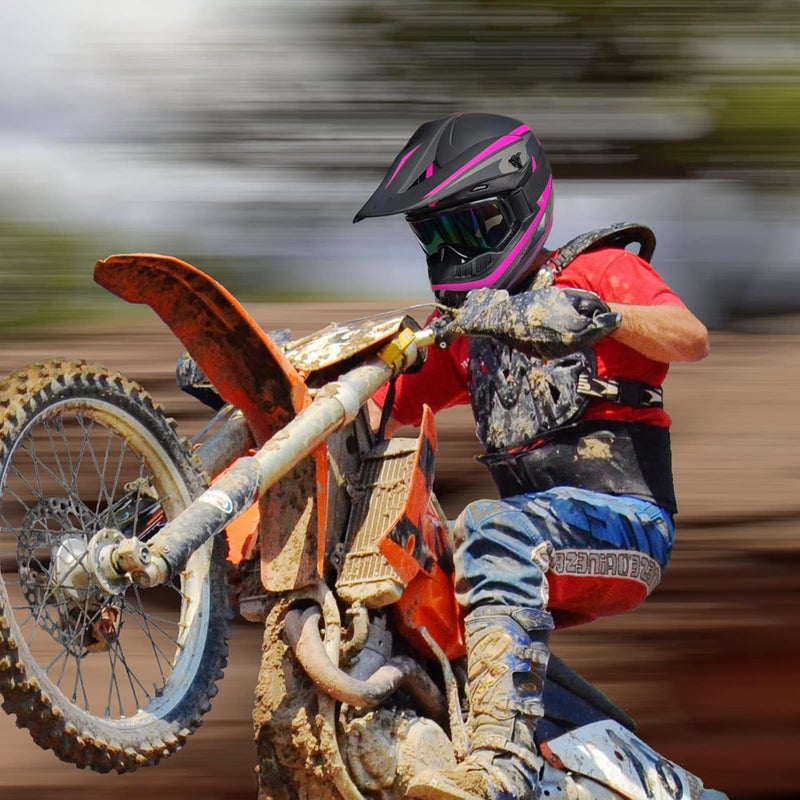 SanQing Youth Motocross Dirt Bike ATV Helmet with Goggles, Gloves, and Face Shield - DOT Approved - Image 5