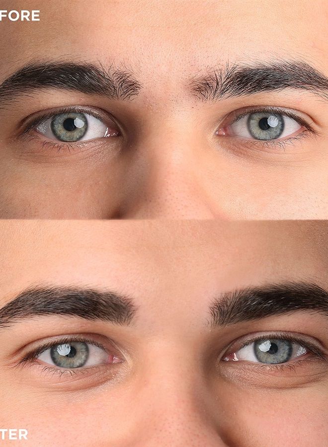 GENTLEHOMME Mens Eyebrow Pencil Black, Easily Shape Define Fill Eyebrows and Beard, 2 in 1 brush and ultra-thin pencil, Waterproof Smudge Proof Sweatproof, Durable and Long Lasting (Black) - Image 2