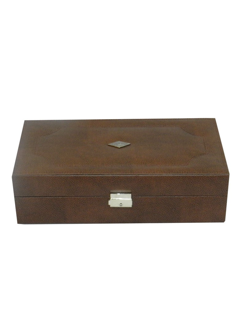 LAVERI LEATHER Laveri Watch Box  for Men Women (10 Slots), Premium PU Leather Watch Display Case Box Organizer with Removable Pillow - Image 5