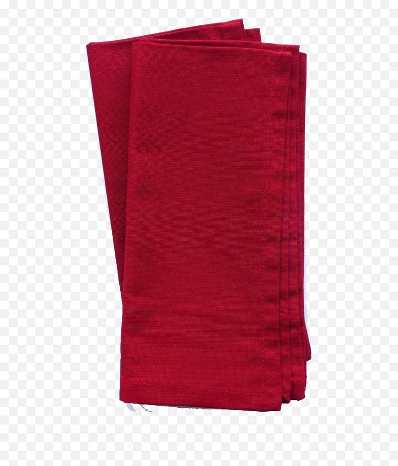 Switchon Solid Red Colour Table Napkins Set of 6 pcs 16x16 inch - Image 2