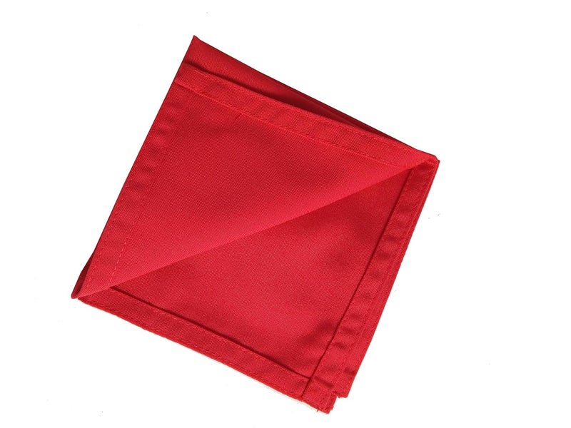 Switchon Solid Red Colour Table Napkins Set of 6 pcs 16x16 inch - Image 3