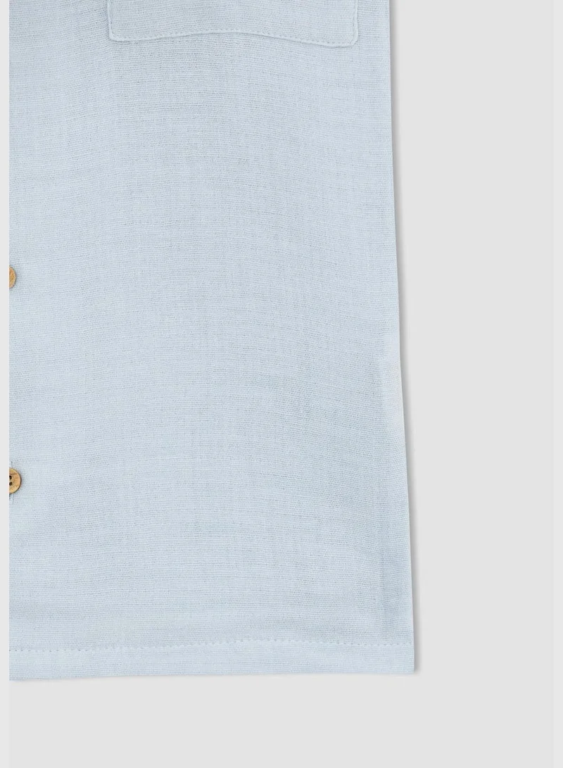 DeFacto Regular Fit Short Sleeve Jean Shirt