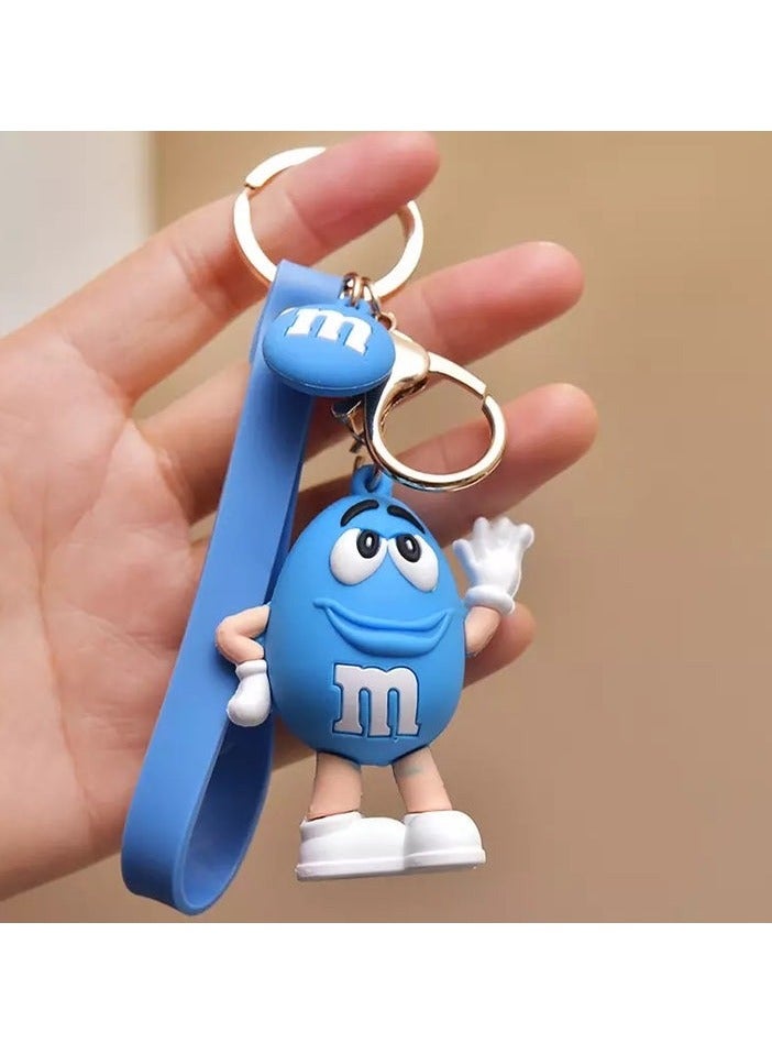 Generic 3D M&M Keychain - Cute & Colorful M&M Character Keychain, Fun Gift for Kids & Adults, Perfect for Bags, Backpacks, and Accessories  - Image 2