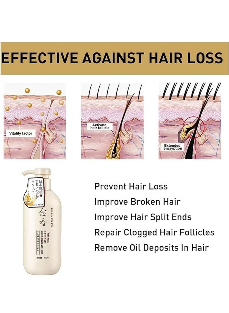 ماكس فيت شامبو ماكس فيت لمكافحة تساقط الشعر، ٣٠٠ مل | خلاصة زهر الكرز | مُكافح للقشرة، مُنظف لفروة الرأس، يُقوي الشعر ويُعزز نموه - Image 4