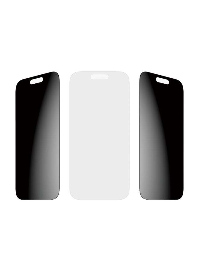 SAFE iPhone 17 / 16 Pro Screen Protector 6.3" PRIVACY, Full Screen Tempered Glass, Privacy Filter, Anti-Bluelight, Drop/Scratch Protection, w/ Easy Install Aligner, 2-Way Privacy - Image 4