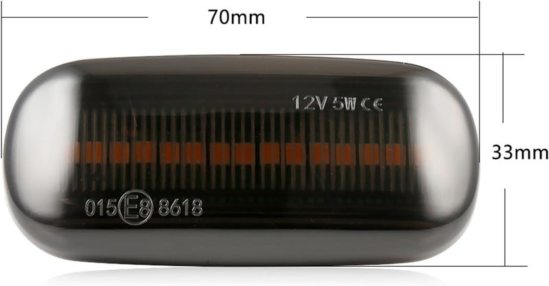 QASULER Dynamic Flowing Side Marker Signal Light - Image 2