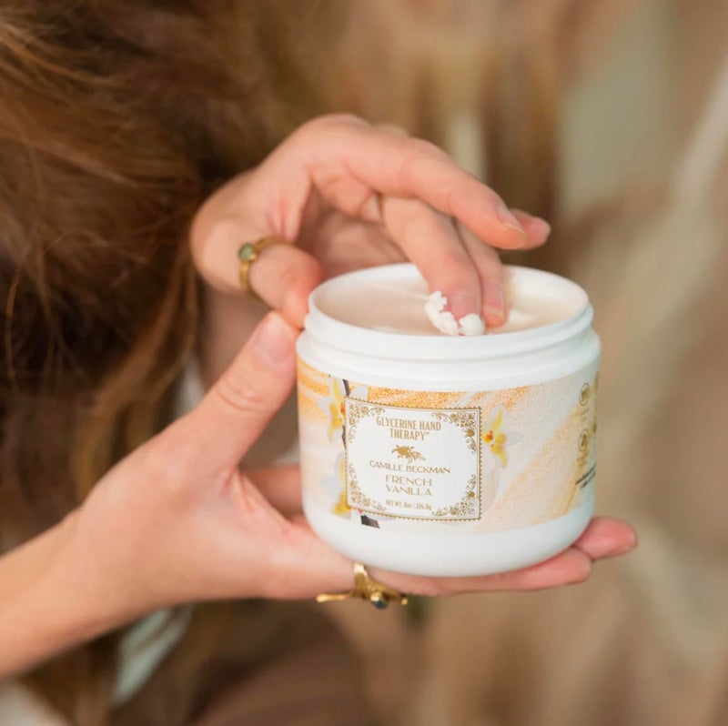 Camille Beckman Glycerine Hand Therapy Cream, French Vanilla, 8 Ounce - Image 2