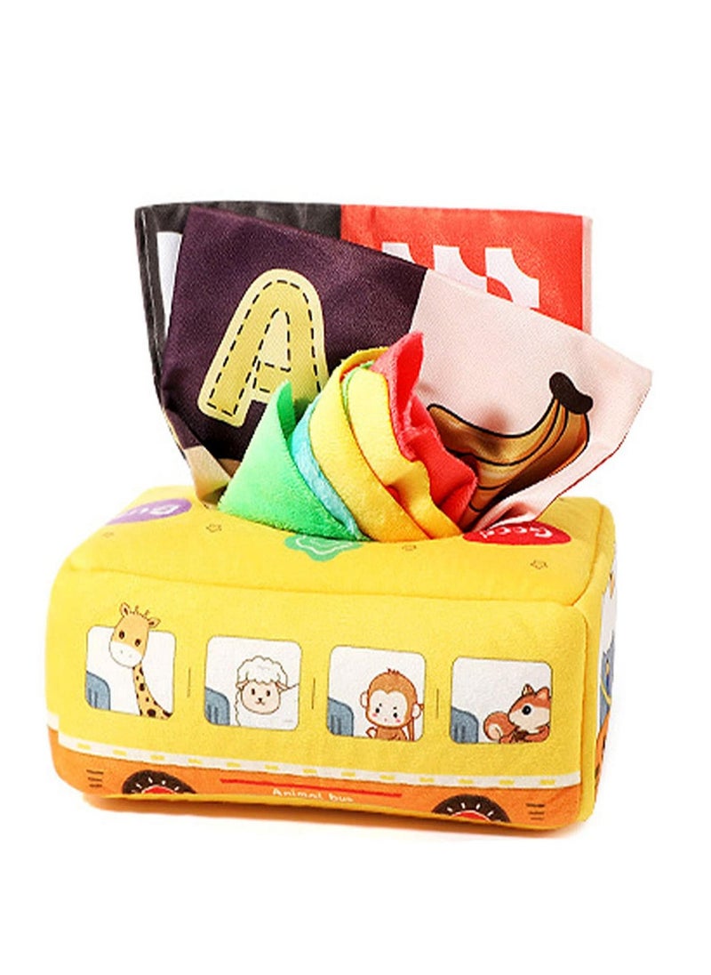 ULHYC Baby Tissue Box Toy Magic Toy Montessori Sensory Toys Montessori Toys for Babies 6-12 Months  - Image 1