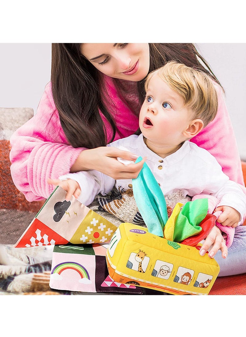 ULHYC Baby Tissue Box Toy Magic Toy Montessori Sensory Toys Montessori Toys for Babies 6-12 Months  - Image 4