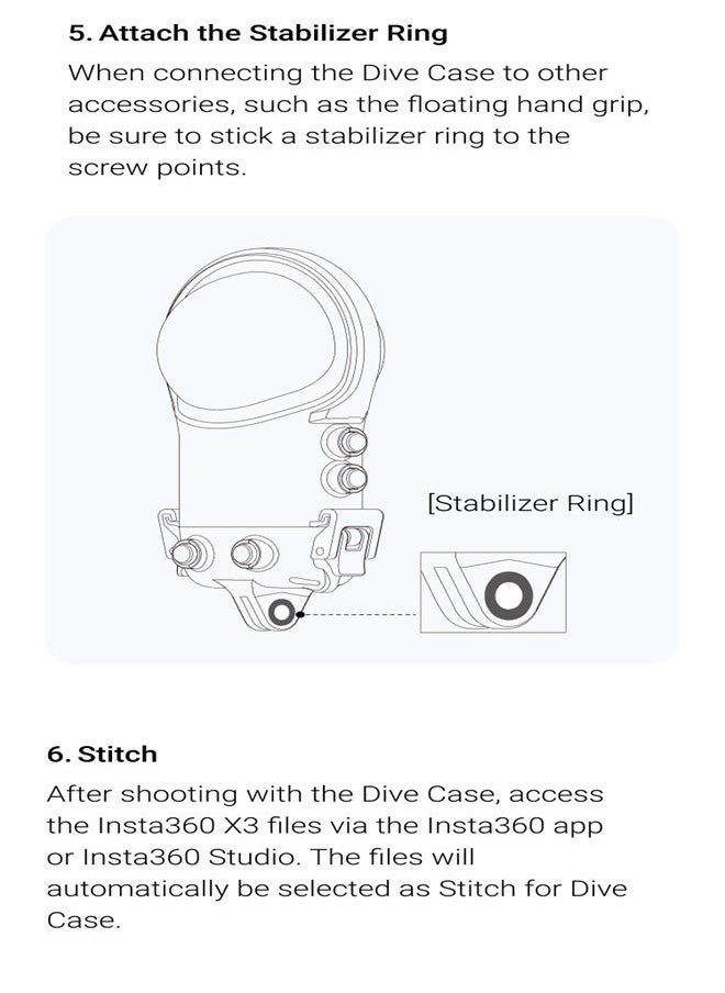Insta360 X3 Invisible Dive Case