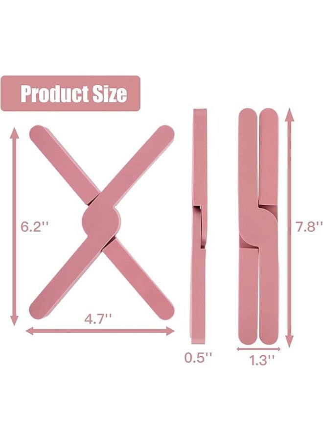 7pcs Silicone Foldable Tripod for Hot Pots and Pans, Heat-resistant and Non-slip Waterproof Silicone Pot Holder - Image 2