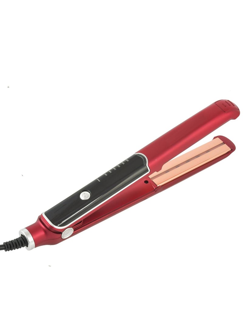 REFURA Hair Straightener for Women with Ceramic Coated Plates, Quick Heatup & Travel Friendly Red RE-8252 - Image 3