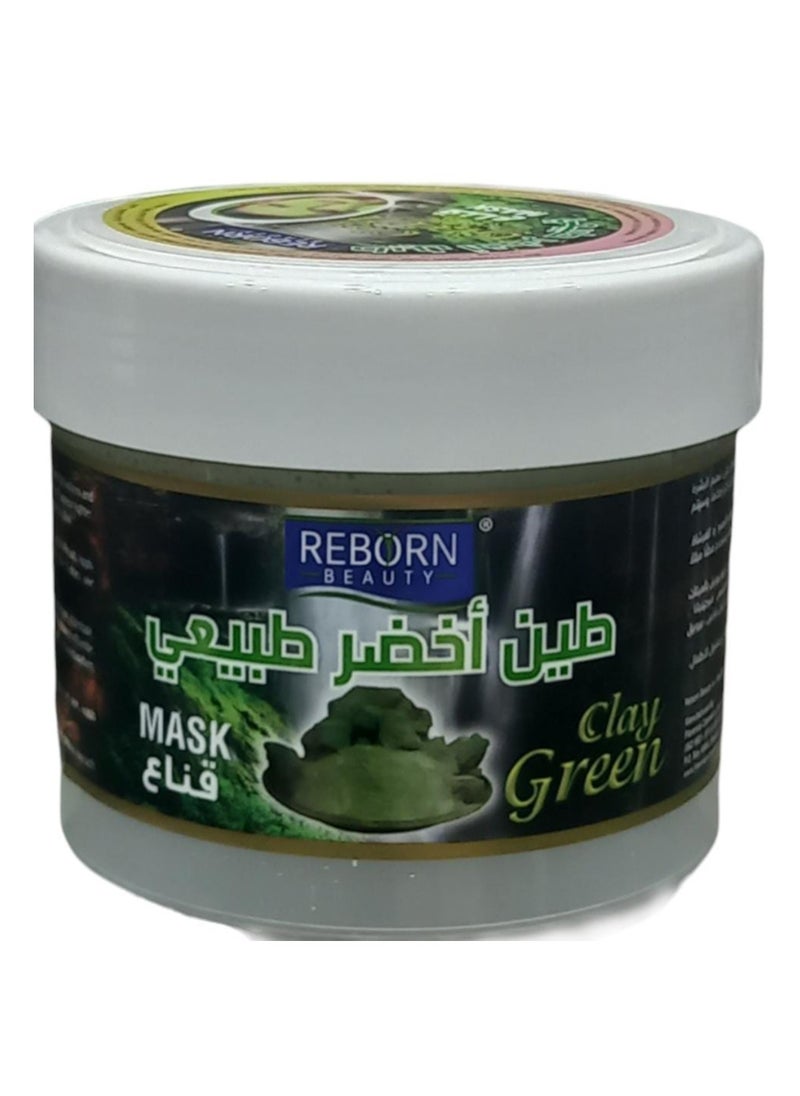 REBORN - Natural Green Clay Mask 500 ml - Image 1