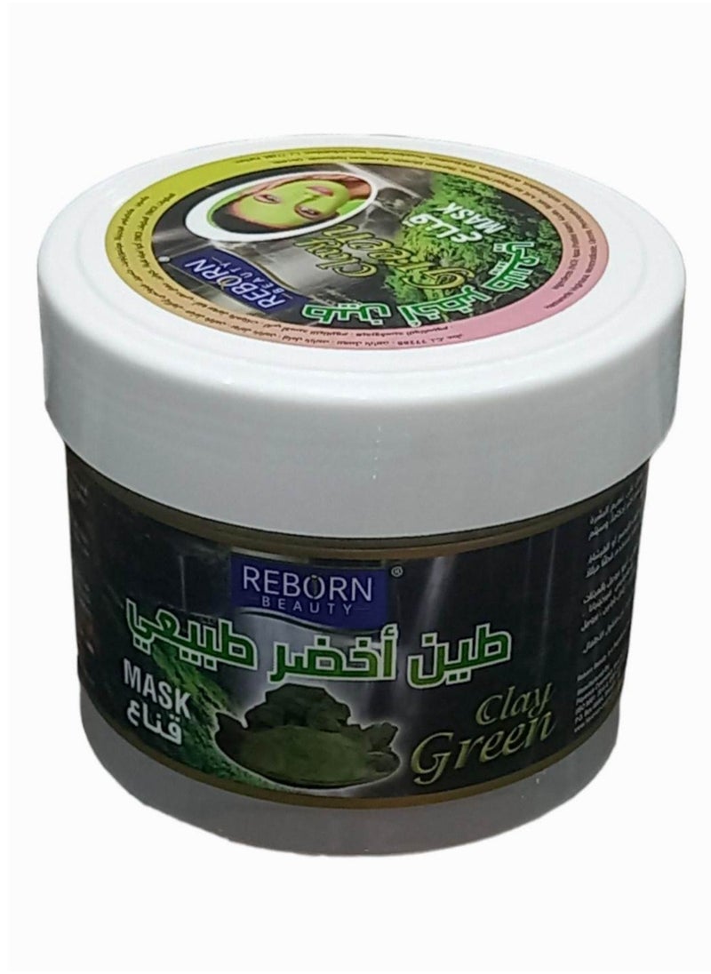 REBORN - Natural Green Clay Mask 500 ml - Image 1