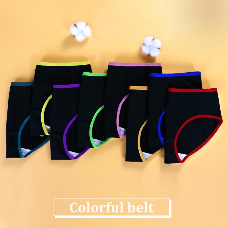 Mesachy Girls Underwear Cotton Panties for Teens Girl Kids Briefs Pack of 8 - Image 5