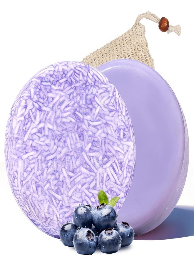 Nmoiat Blueberry Shampoo & Conditioner Bundle Bars for Nourishes Hair, Smooths Frizz & Balances Scalp (1Set) - Image 1