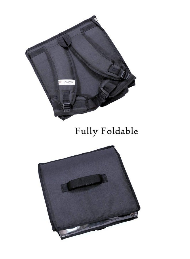 Quaffor 16 Inch Food/Pizza delivery Backpack Bag (Black) - Image 3