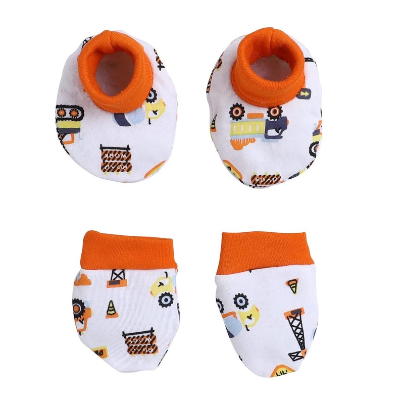 EIO طقم هدايا المواليد الجدد - 13 قطعة (برتقالي) - Image 5