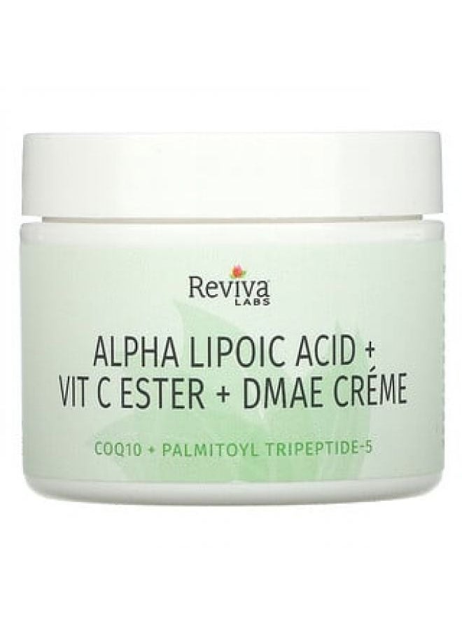 Reviva Labs Reviva Labs Alpha Lipoic Acid Vitamin C Ester & DMAE Cream 2 oz 55 g 