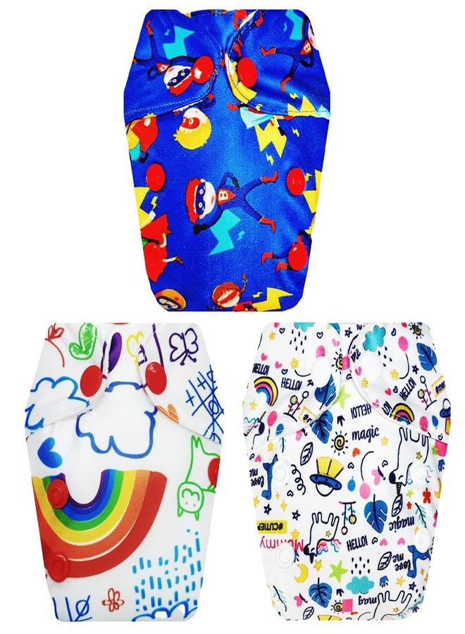 Dumbledo Premium Newborn Cloth Diaper with Integrated Soaker (Pack of 3) | Soft & Gentle | Leakproof | Quick Dry | Trusted by Moms | 0 - 4 Months | Unisex Baby - Image 1