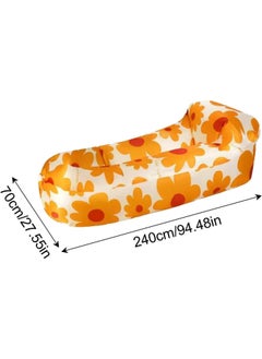 Meetion Inflatable Lounger | Air Sofa Chair Portable Couch Beach Chair,Convenient Waterproof Air-Filled Inflatable Lounger For Camping Pool Park Boating  - Image 2