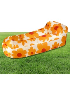 Meetion Inflatable Lounger | Air Sofa Chair Portable Couch Beach Chair,Convenient Waterproof Air-Filled Inflatable Lounger For Camping Pool Park Boating  - Image 1