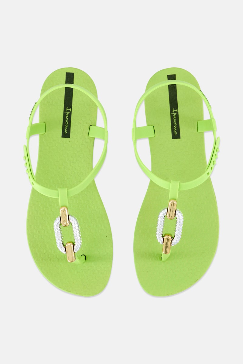 Ipanema Women Push Button Closure Sandal, Light Green - Image 3