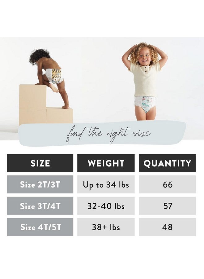 The Honest Company Clean Conscious Training Pants | Plant-Based, Sustainable Diapers | Magical Moments + Butterfly Kisses | Size 4T/5T (38+ lbs), 48 Count - Image 4