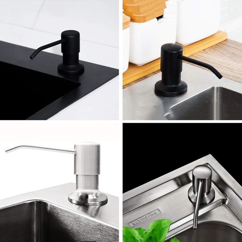 Soap Dispenser Extension Tube Kit: 304 Stainless Steel, Black - Reaches Deep Bottles, Universal Fit For Home Kitchen Sink Accessories, DIYers - Image 5