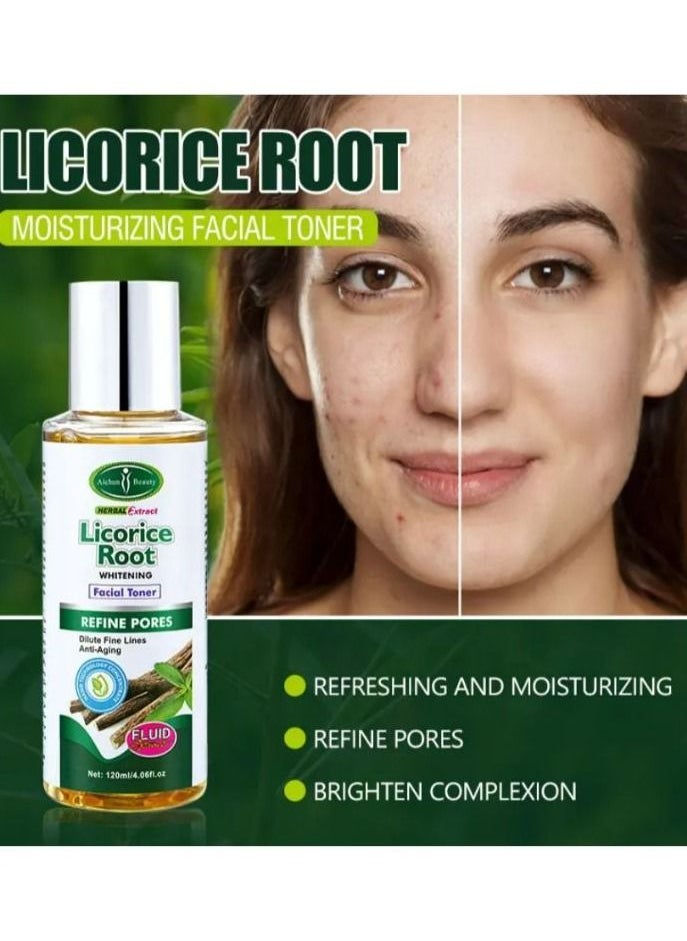 Aichun beauty Natural best licorice root extract skin care toner hydrating whitening moisturizing skin toner for face  - Image 1