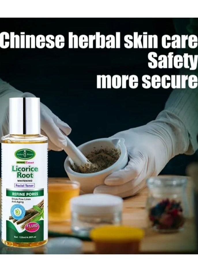 Aichun beauty Natural best licorice root extract skin care toner hydrating whitening moisturizing skin toner for face  - Image 4