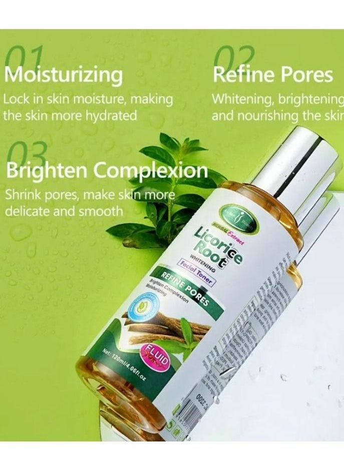 Aichun beauty Natural best licorice root extract skin care toner hydrating whitening moisturizing skin toner for face  - Image 3
