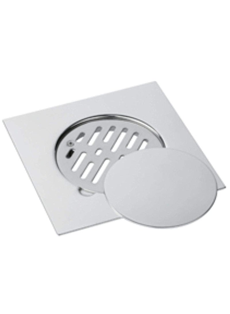 بونوميني مربع استنزاف أرضية حوض الاستحمام مصفاة فضية - Image 1