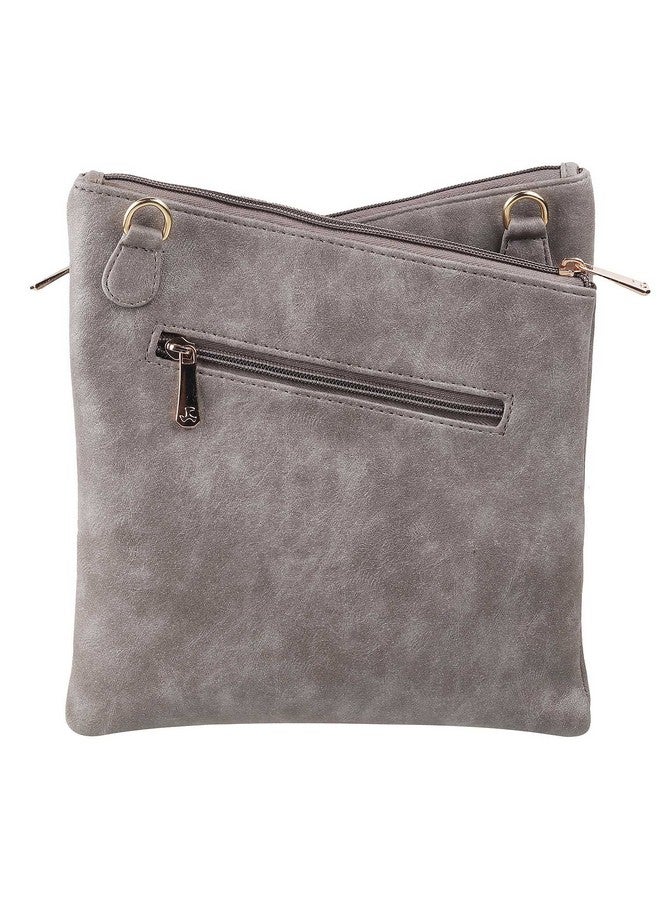Mochi Women Grey Zip Top Sling Bag (66-7211) - Image 3