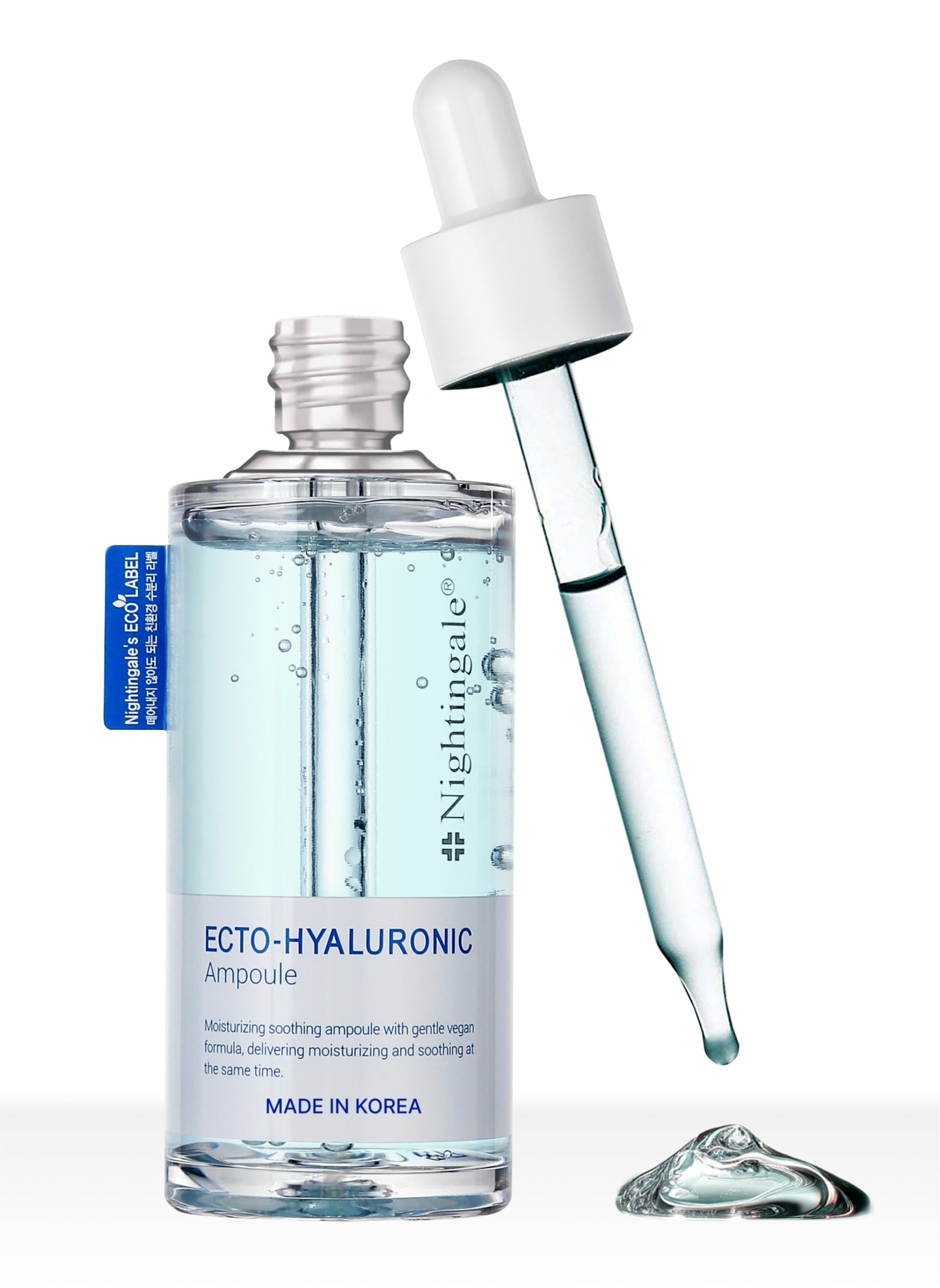 nightingale Korean ECTO Hyaluronic Ampoule Serum 50ml - Skin Repair & Moisturizing, Anti Aging Serum 