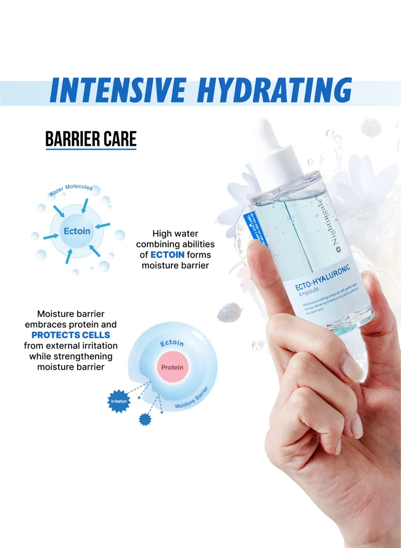 nightingale Korean ECTO Hyaluronic Ampoule Serum 50ml - Skin Repair & Moisturizing, Anti Aging Serum