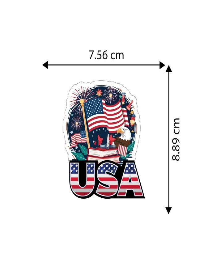 GIFTMEBAZAR Gift Me Bazar Country Theme Souvenir Wooden Fridge Magnet for Refrigerator Door Magnet Sticker | Home & Kitchen Decor Accessories | Country Fridge Magnets (USA Fridge Magnet) - Image 4