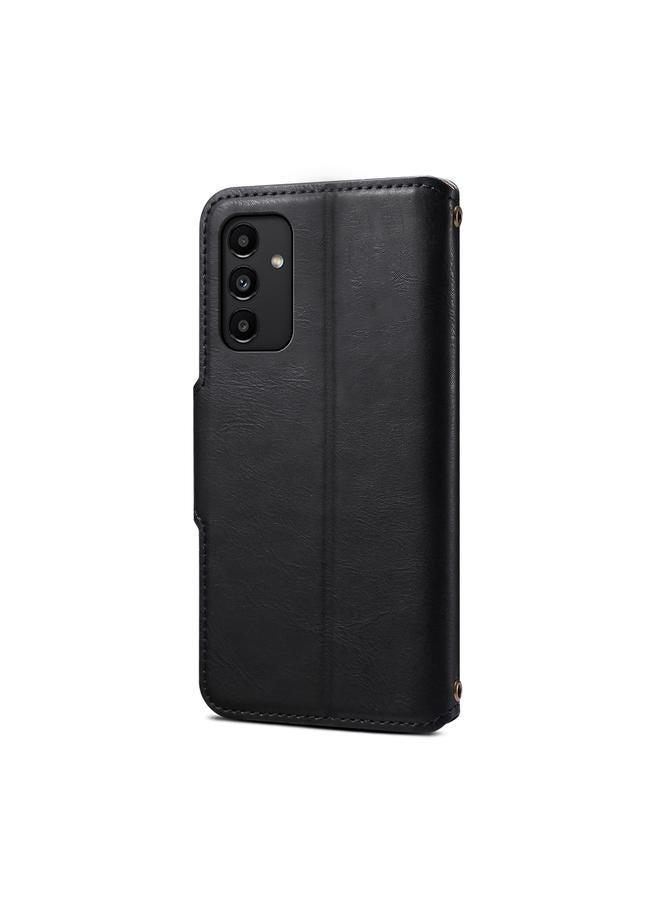 دينيور جراب لهاتف Samsung Galaxy A13 5G مصنوع من جلد البقر بتصميم محفظة - Image 3