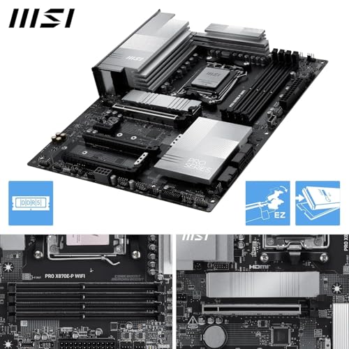 MICRO CENTER AMD Ryzen 9 9950X3D CPU Processor with MSI PRO X870E-P WiFi Motherboard (ATX, AM5, DDR5, PCIe 5.0 x16, M.2 Gen5, Wi-Fi 7) - Image 4