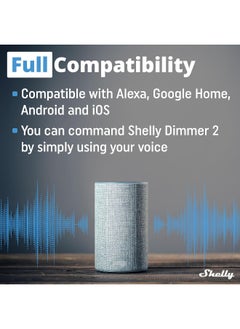 Dimmer 2 | WiFi Smart Dimmer Switch | No Neutral Wire Required | Home Automation | Compatible with Alexa  Google Home | iOS Android App| No Hub Required | Wireless Switch| Dimmable Lights