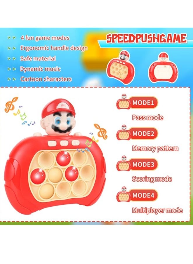 Quick Push Bubbles Game Console, Pop It Toy Electronic Fidget Toys, Popit Electronic Toy, Pop It Console, Quick Push Bubble Game, Speed Push Game Fidget Toys For Kids And Adults