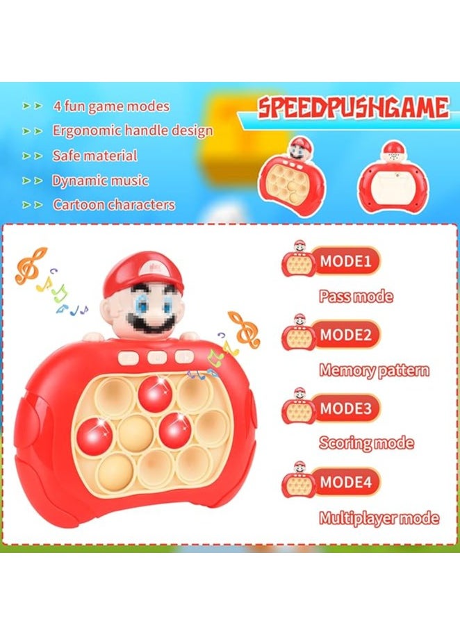 Quick Push Bubbles Game Console, Pop It Toy Electronic Fidget Toys, Popit Electronic Toy, Pop It Console, Quick Push Bubble Game, Speed Push Game Fidget Toys For Kids And Adults