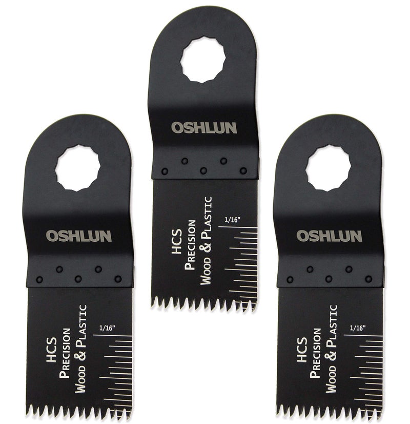 Oshlun MMR-1003 1-1/3-Inch Precision Japan HCS Oscillating Tool Blade for Rockwell or Worx SoniCrafter Hex, 3-Pack - Image 3