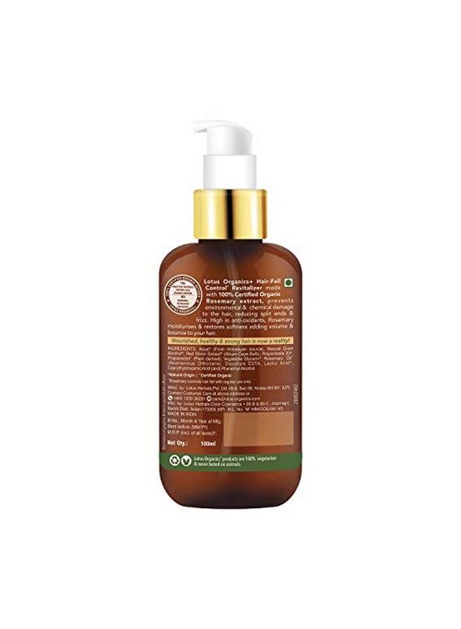 Lotus Organics+ Hair Fall Control Revitalizer | Red Onion | Sulphate & Paraben Free Hair Concentrate | All Hair Types | 100Ml  - Image 3