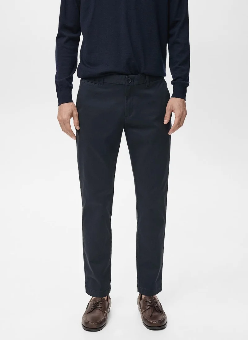 Mango Man Prato High Wasit Trousers