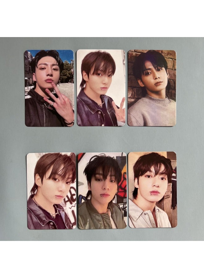 NIBEMINENT 6 Pcs Kpop BTS - JUNG KOOK GOLDEN Lomo Cards Card For Fans Collection Gifts - Image 1